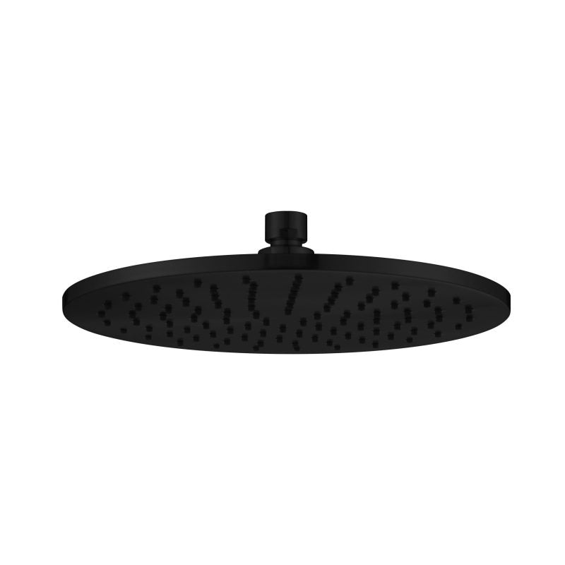 Brass Round Shower Head 250mm - matte-black