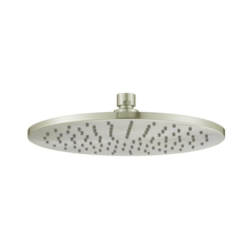 Brass Round Shower Head 250mm - brushed-nickel