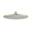 Brass Round Shower Head 250mm - brushed-nickel