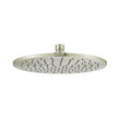 Brass Round Shower Head 250mm Brushed Nickel