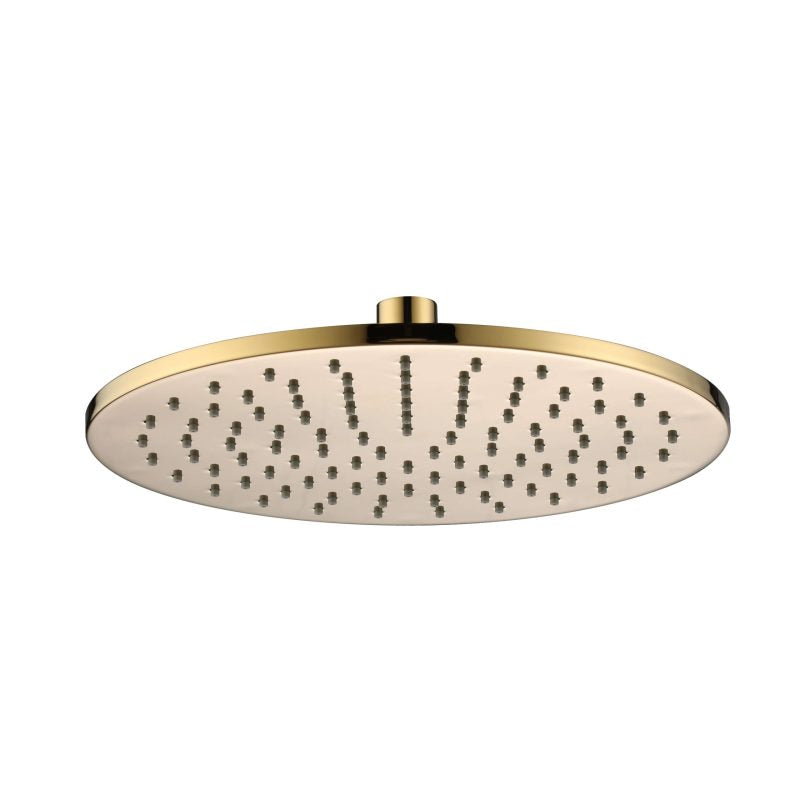 Brass Round Shower Head 250mm - polished-brass