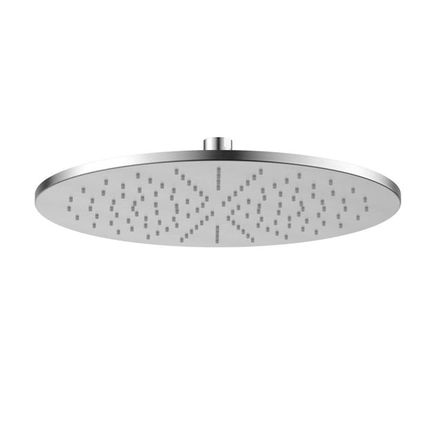 Brass Round Shower Head 300mm - brushed-chrome