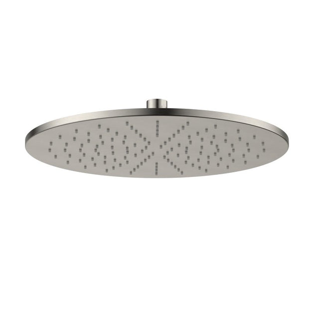 Brass Round Shower Head 300mm - brushed-nickel