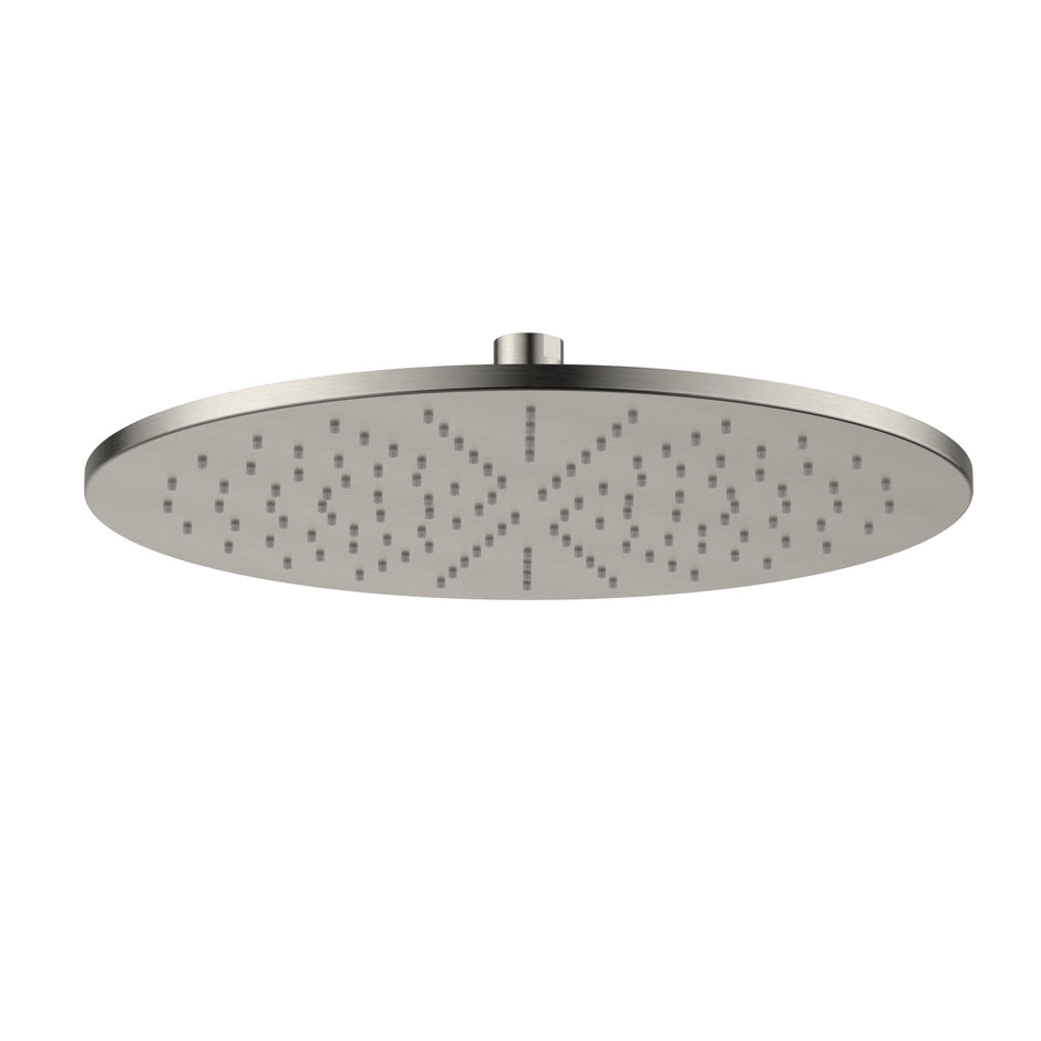 Brass Round Shower Head 300mm Brushed Nickel