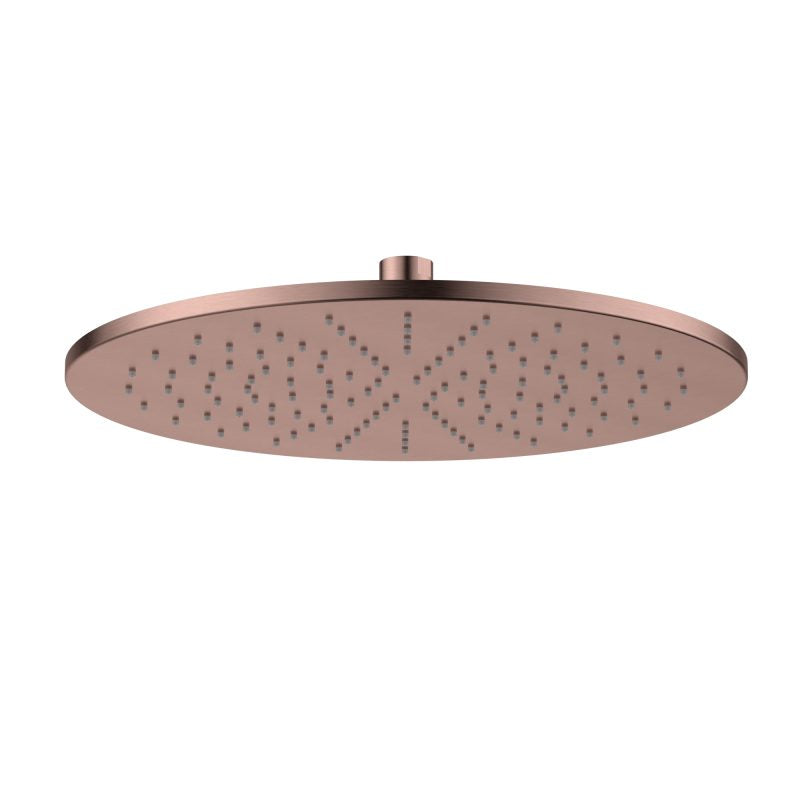 Brass Round Shower Head 300mm - champagne