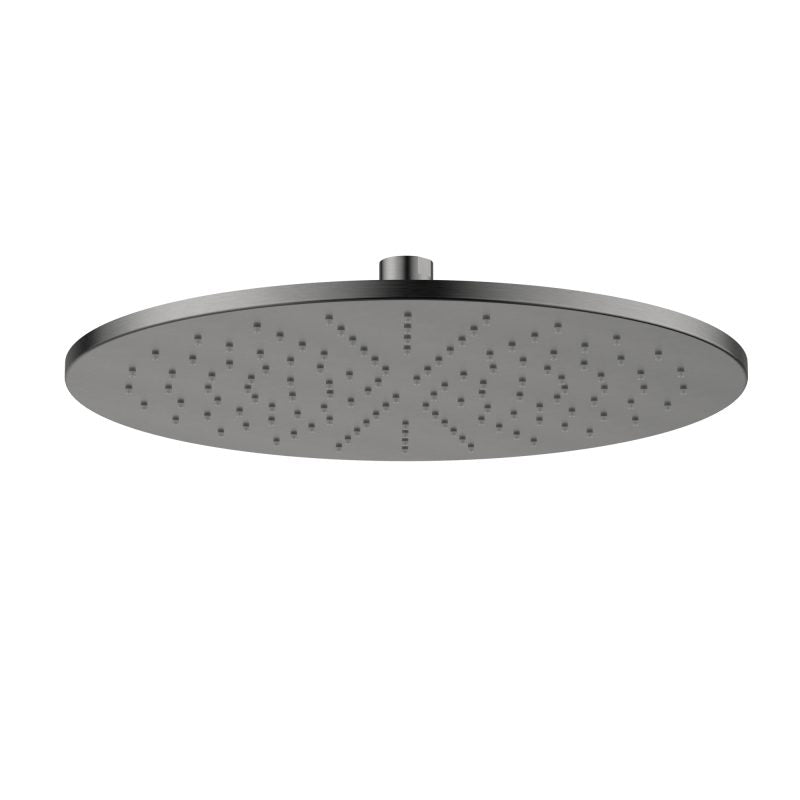 Brass Round Shower Head 300mm - gun-metal