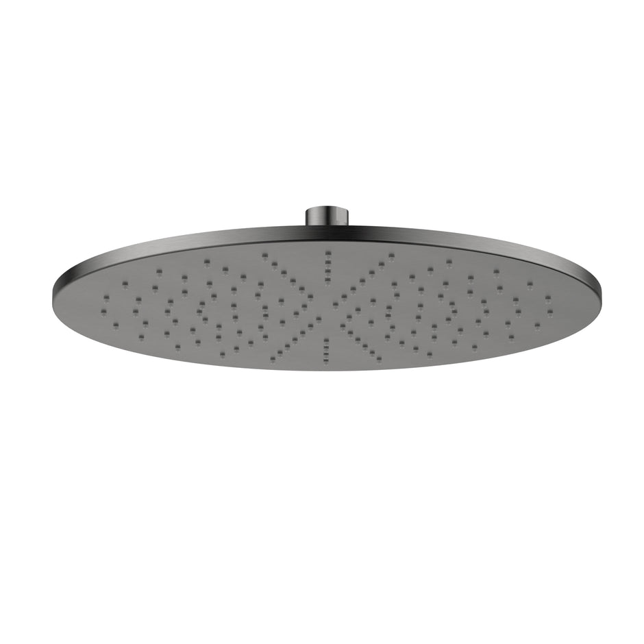 Brass Round Shower Head 300mm Gun Metal