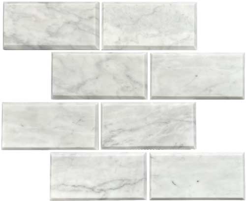 BEVELED EDGE CARRARA