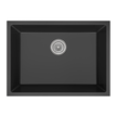 Sierra Composite Single Bowl Kitchen Sink in Matt Black