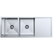 Atlas Handmade Double Bowl With Drainer Kitchen Sink