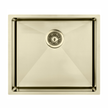 Atlas Handmade Single Bowl Kitchen Sink in Brushed Gold 550 x 450 x 250mm