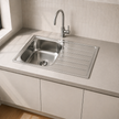 Top Mount Prague Single Bowl Pressed Kitchen Sink