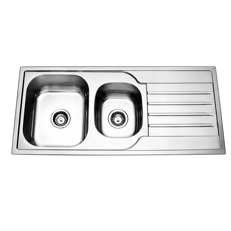 Top Mount Prague One and a Half Pressed Kitchen Sink