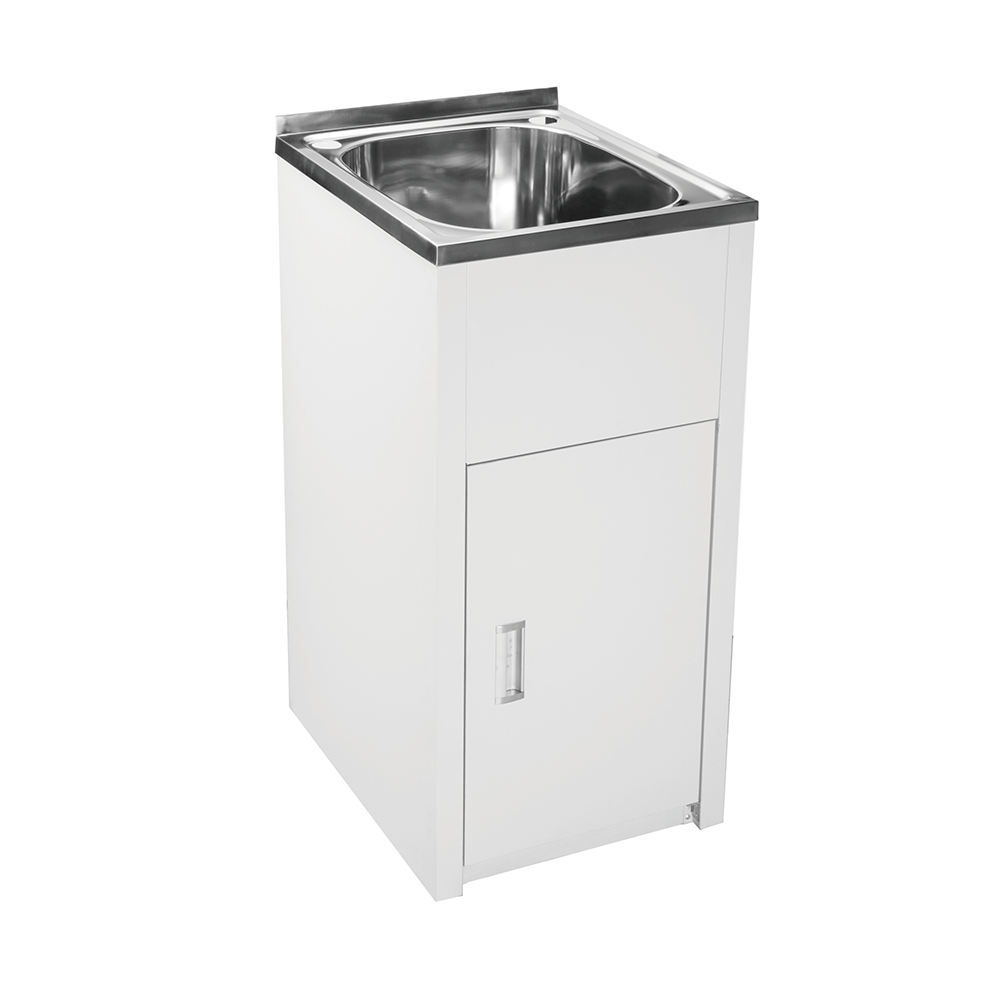 Tulsa Laundry Trough with Metal Cabinet (35 Litre) 455 x 555 x 870mm