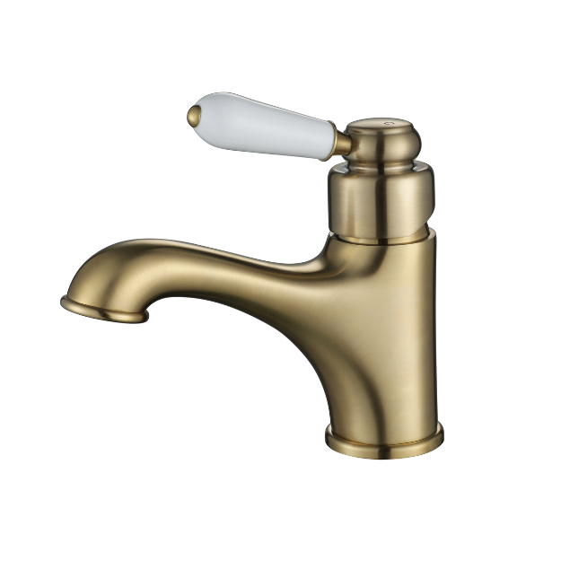 Bordeaux Basin Mixer - brushed-bronze