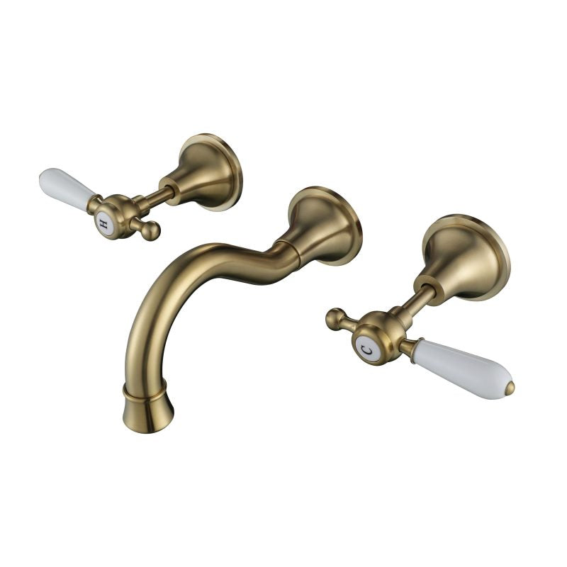 Bordeaux Wall Spa & Sink Set - brushed-bronze