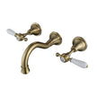 Bordeaux Wall Spa & Sink Set - brushed-bronze