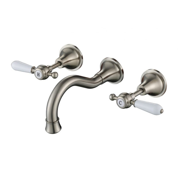 Bordeaux Wall Spa & Sink Set - brushed-nickel