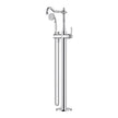 Bordeaux Freestanding Bath Mixer with Hand Shower - chrome