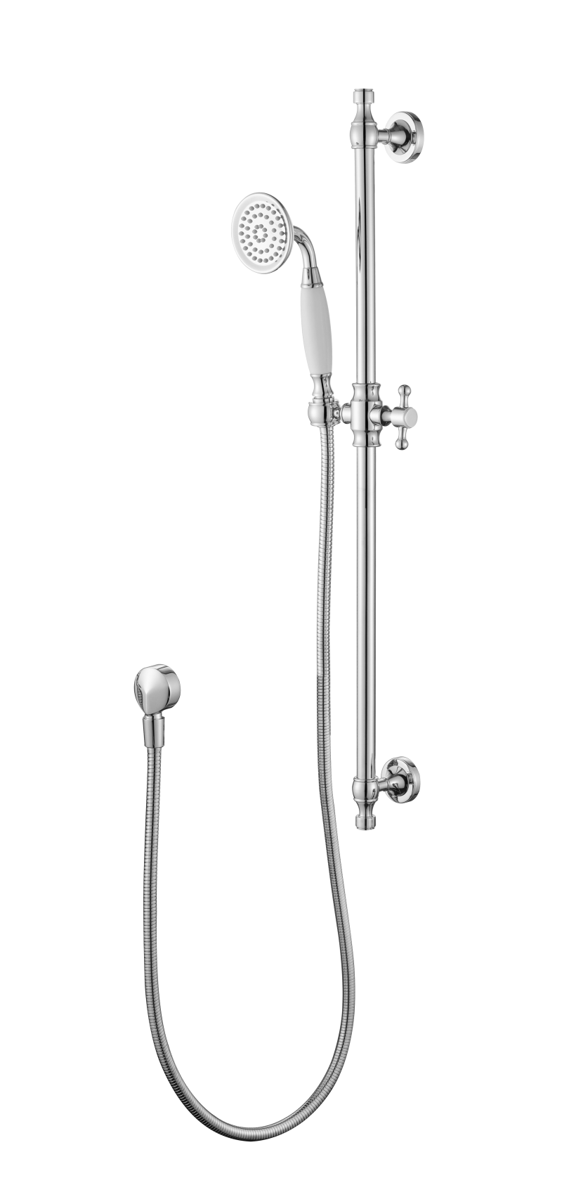 Bordeaux Shower On Rail - chrome