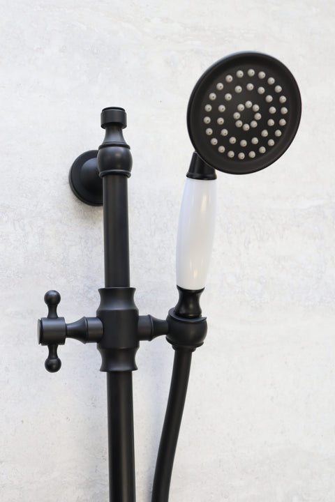 Modern National Bordeaux Shower On Rail