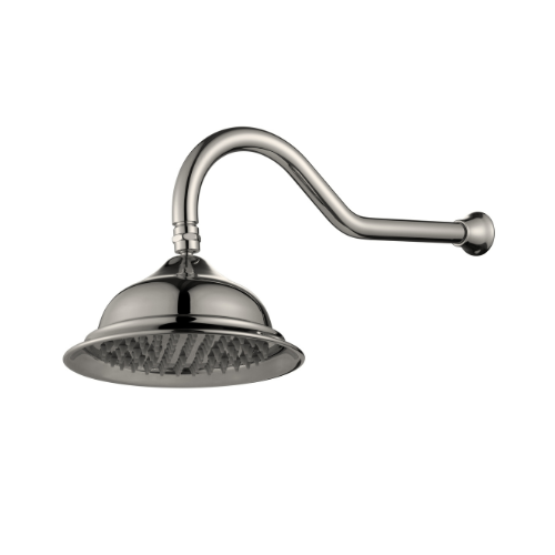 Bordeaux Shower Arm With Shower Head - brushed-nickel