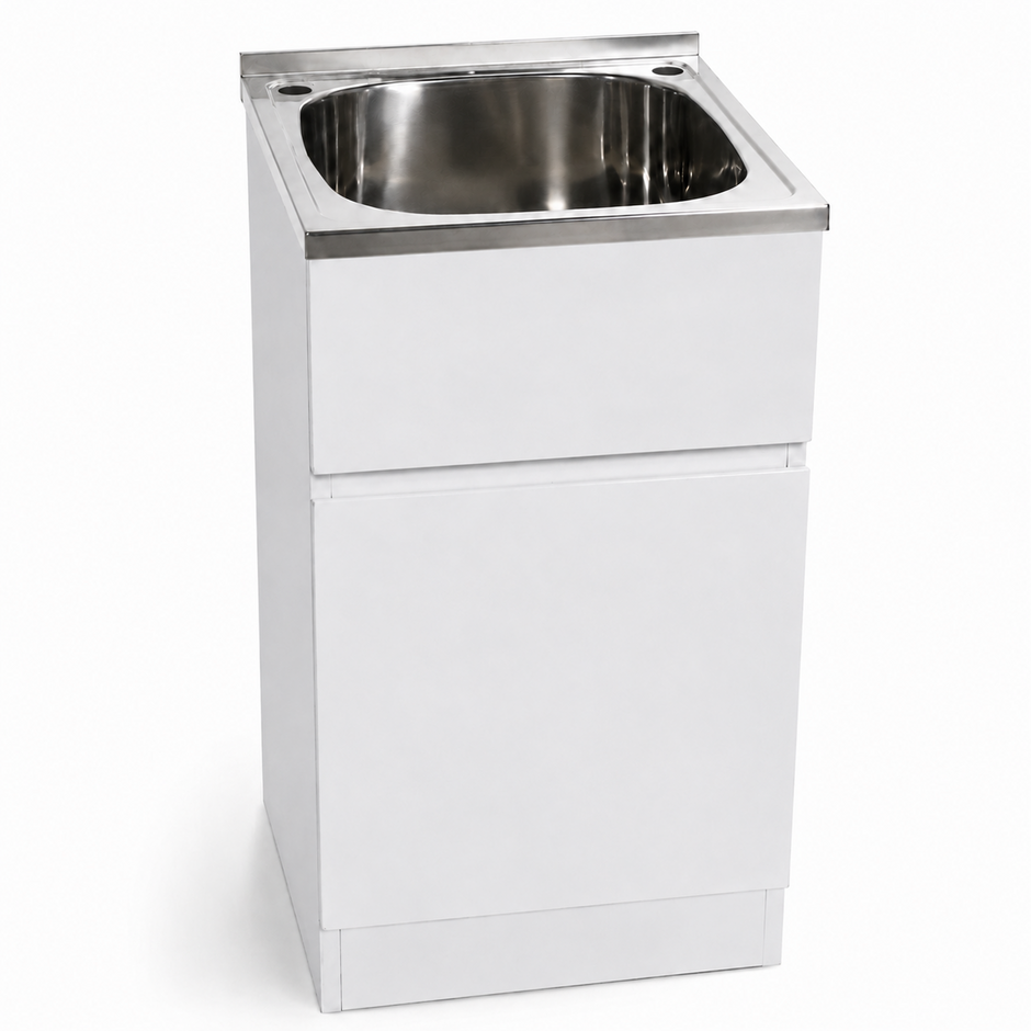 Rio Laundry Trough with Cabinet (35 litre) 455 x 555 x 865mm