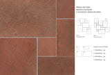 Terra French Pattern Bruciata Grip Patterned Porcelain Tiles in a room setting