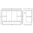 Rio 1200mm Double Bowl Freestanding Vanity