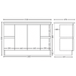Rio 1500mm Freestanding Vanity