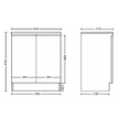 Siena 600mm Slimline Vanity