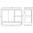 Siena 900mm Slimline Vanity