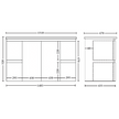 Capri 1500mm Wall Hung Vanity