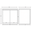 Capri 600mm Wall Hung Vanity