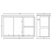 Capri 900mm Wall Hung Vanity