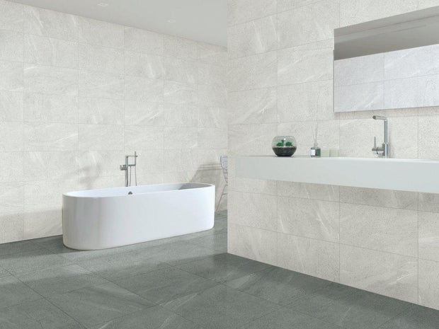 Baystone Luna Porcelain Tiles in a room setting
