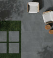 Baystone Nickel Porcelain Tiles in a room setting