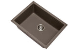 Navona Big Bowl Single Bowl Granite Sink 610 x 457 x 205mm Concrete Grey
