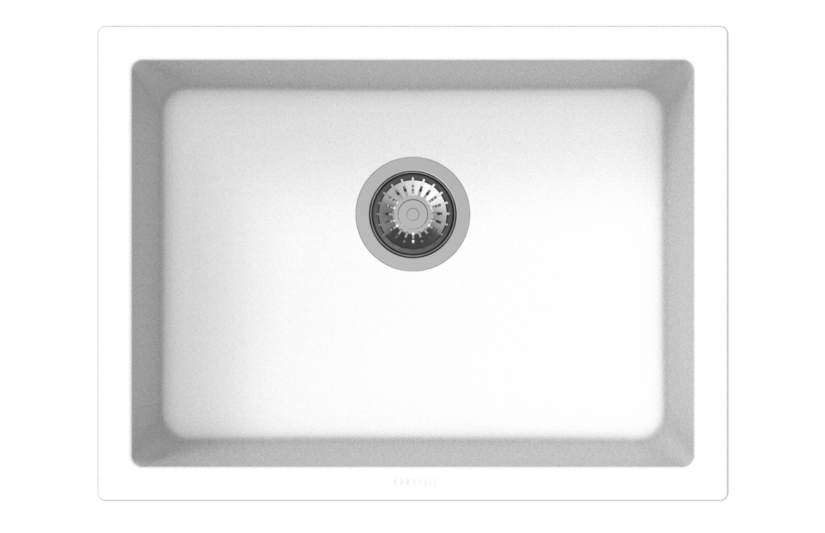 Navona Big Bowl Single Bowl Granite Sink 610 x 457 x 205mm Snova White