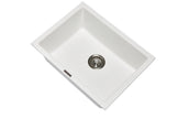 Navona Big Bowl Single Bowl Granite Sink 610 x 457 x 205mm Snova White