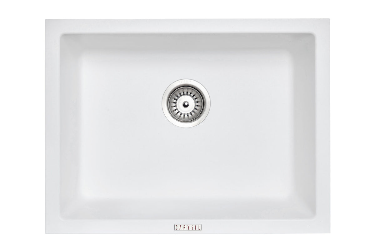 Navona Big Bowl Single Bowl Granite Sink 610 x 457 x 205mm Snova White
