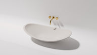 Pietra Bianca Boat Above Counter Basin