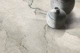 Bolgheri Gardenia Stone Porcelain Tiles in a room setting