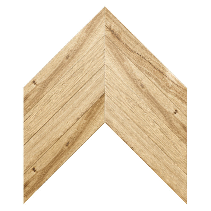 Bona Chevron XL Honey Timber Look Porcelain Tiles tile