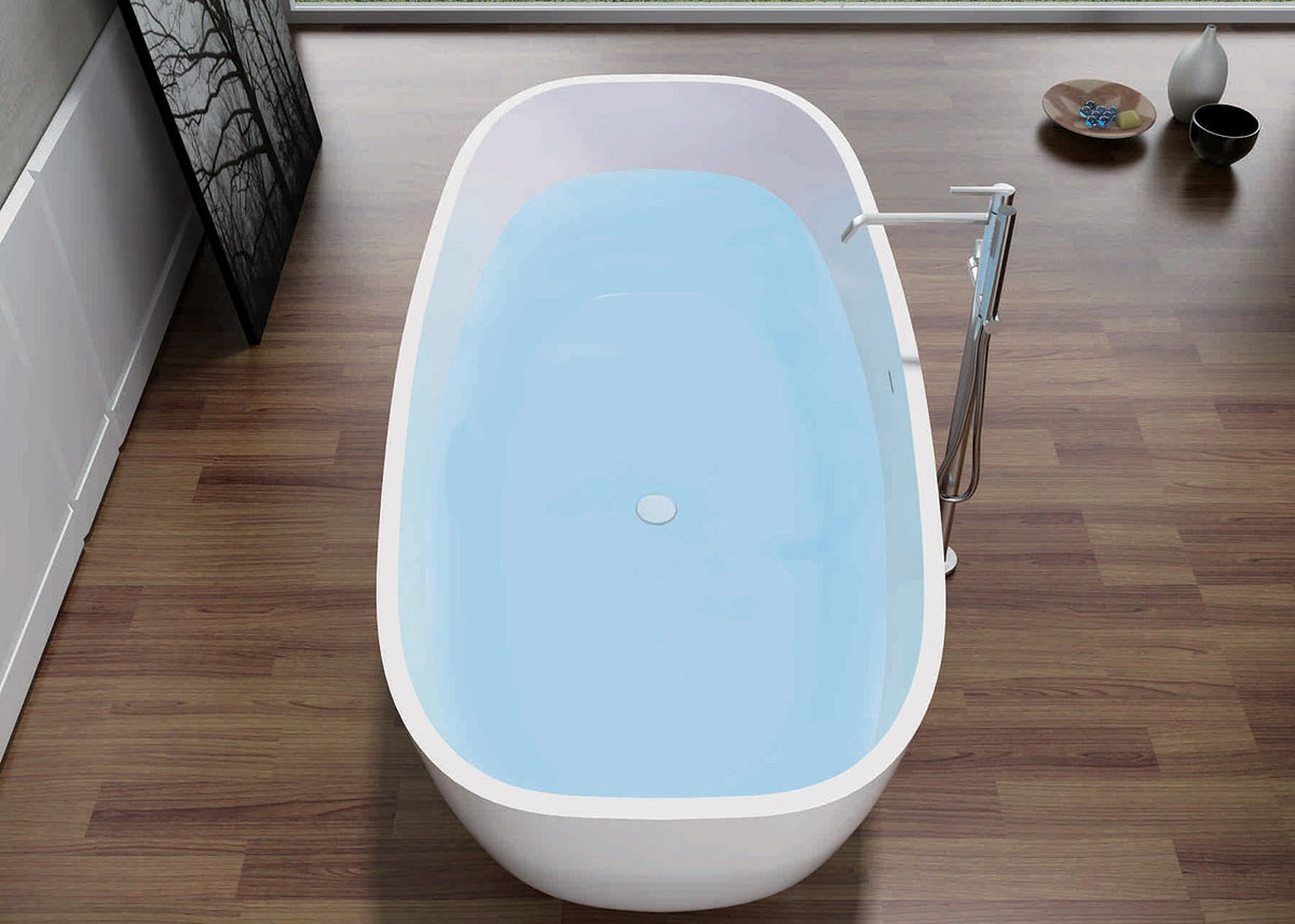 Pietra Bianca Bora 1650mm Freestanding Bath