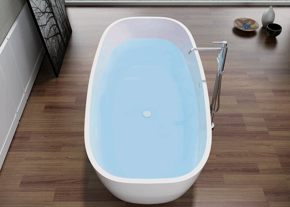Pietra Bianca Bora 1650mm Freestanding Bath