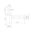 Bottle Trap in Chrome view 2
