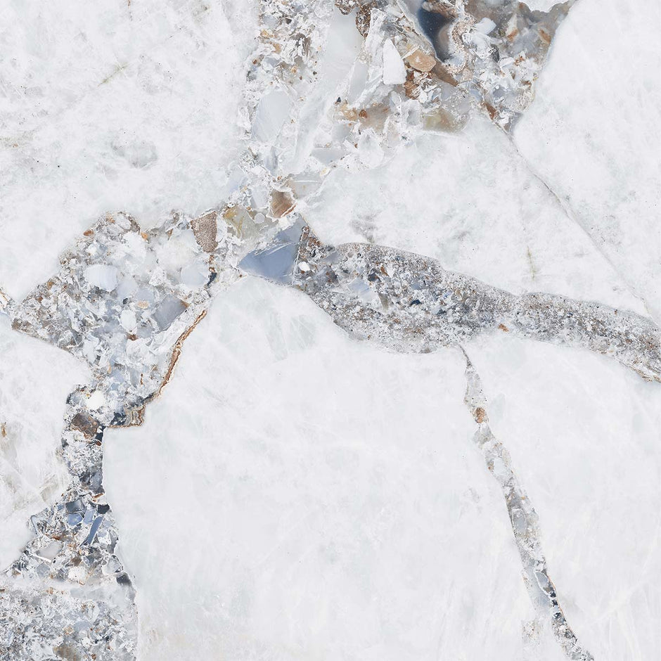 Wonderland Bright Precious Marble Look Porcelain Tiles 1200x1200mm tile