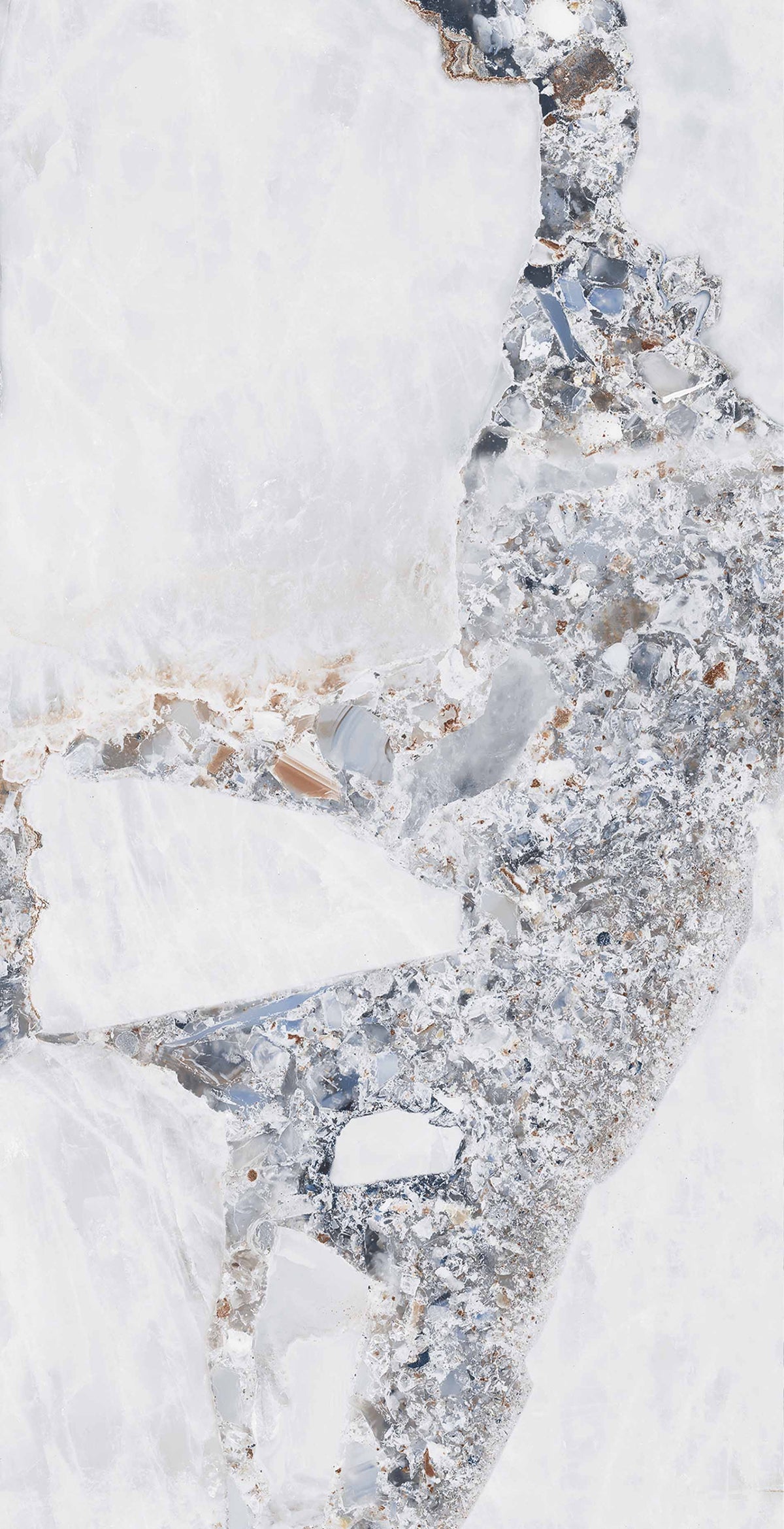 Wonderland Bright Precious Marble Look Porcelain Tiles 600x1200mm tile