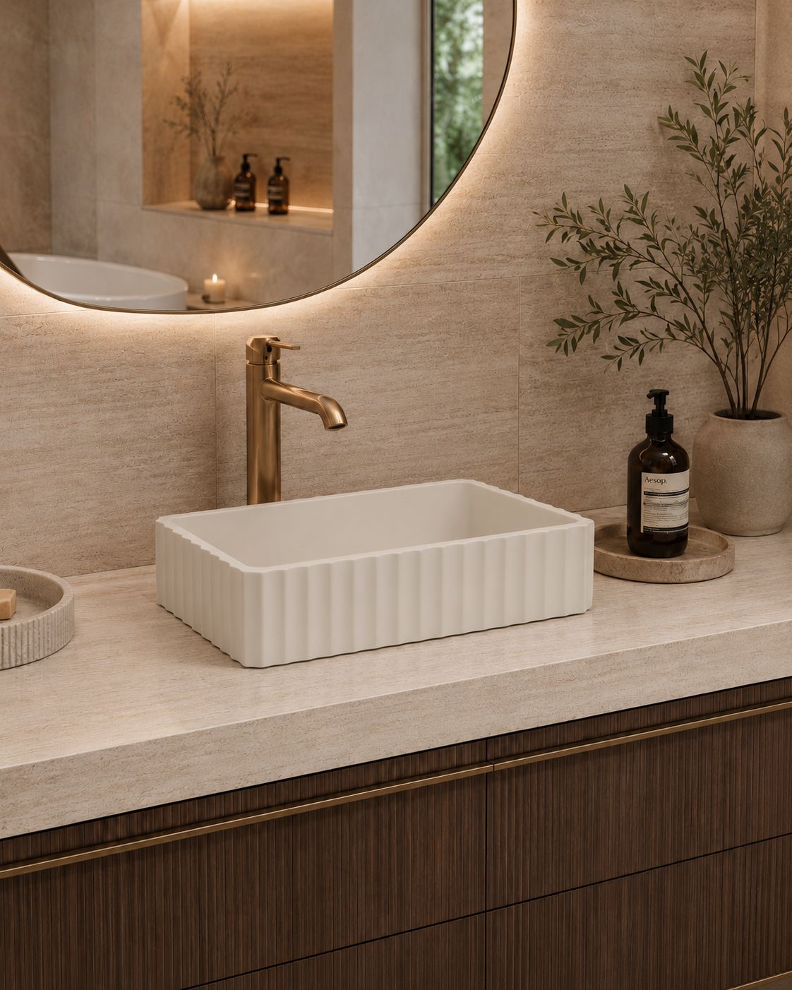 Briza Rectangle Above Counter Basin